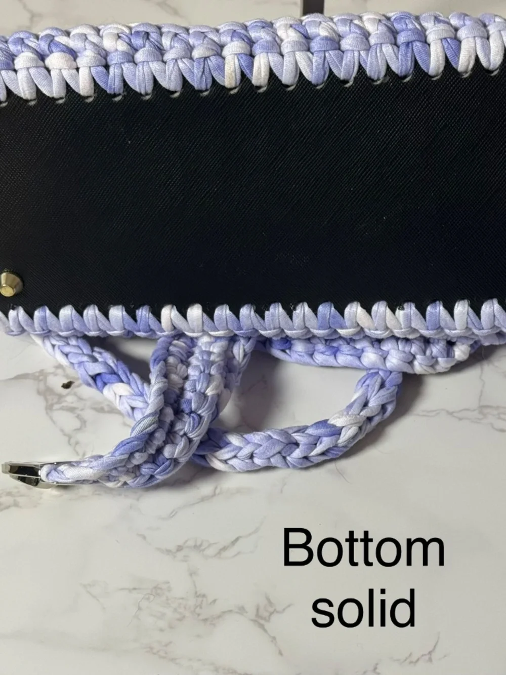 Handmade purple white pocketbook